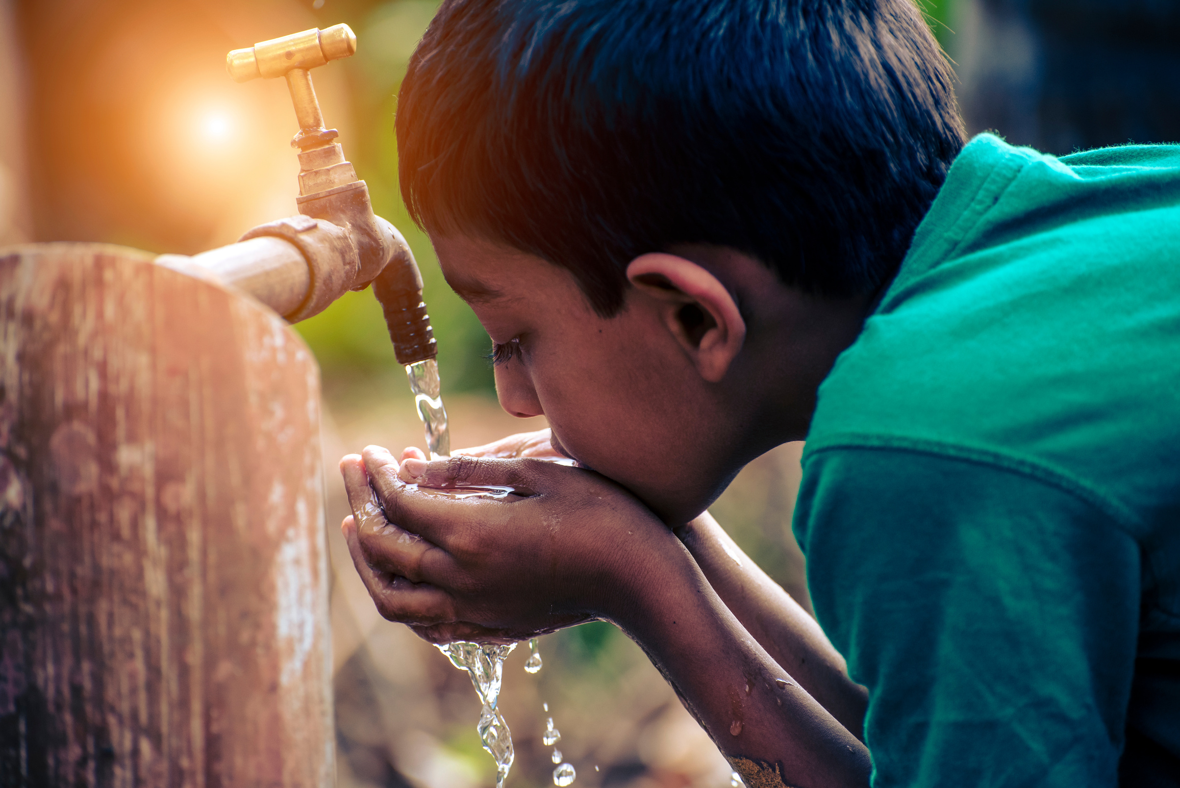 drinking water